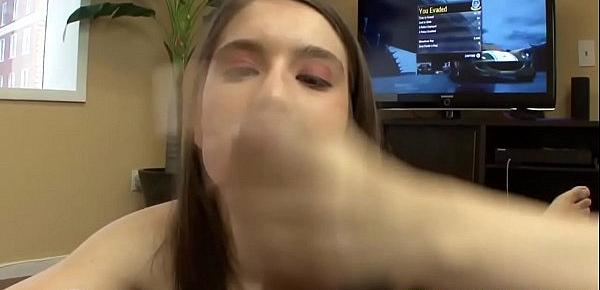  Real stepsis gives handjob in pov action